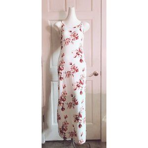 Moving Sale! NWOT B FAMOUS #USA Large Bodycon Stretch Floral Dress Long w/Split